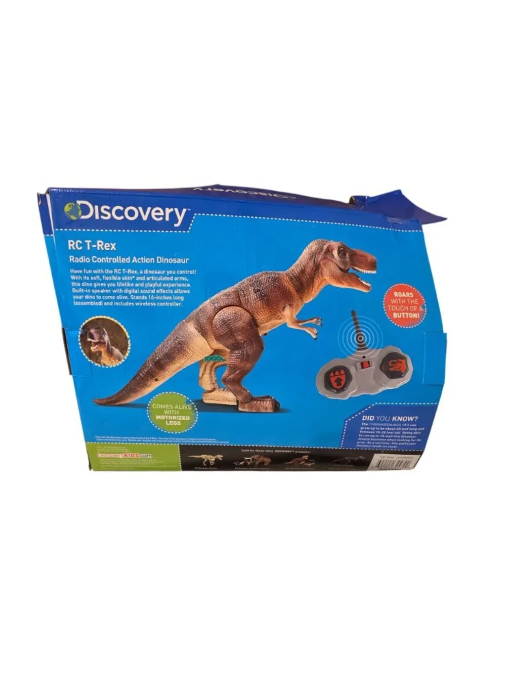 Discovery Kids RC T-Rex Radio Controlled Action Dinosaur Electronic Toy Damaged